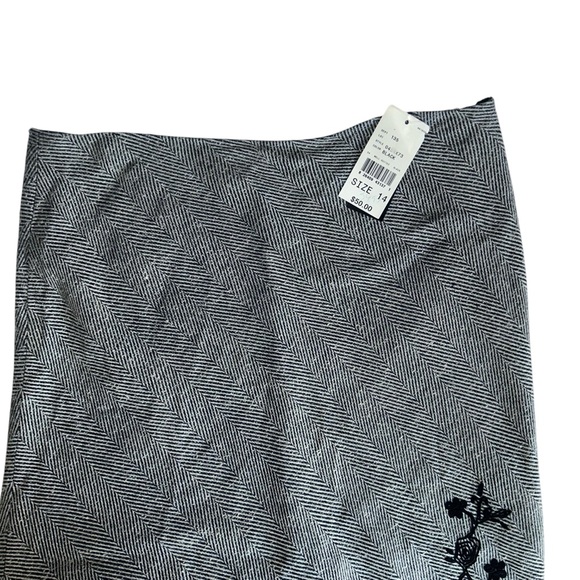 Vintage AGB Byer California Skirt With Embroidery, Size 14, Lined, NWT - Picture 8 of 9